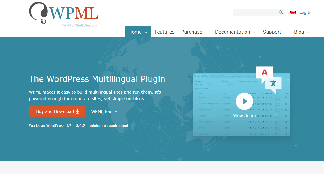 WordPress多语言插件 WPML Multilingual CMS v4.6.8 破解版