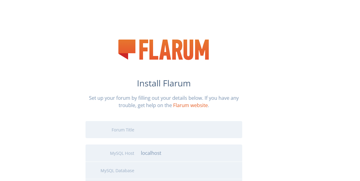 Flarum论坛程序详细安装教程