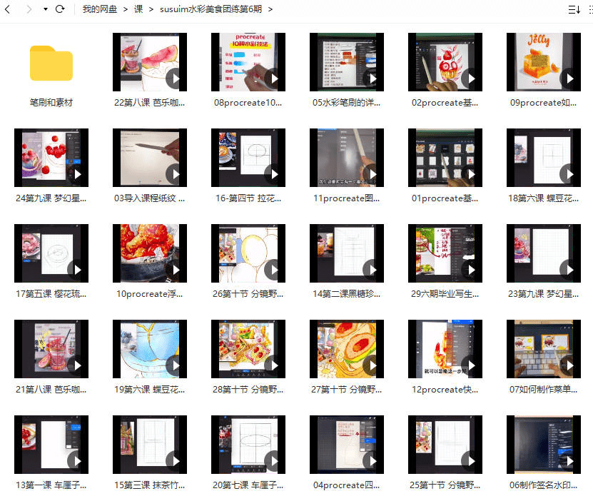 susuim苏苏2022iPad水彩美食团练第6期